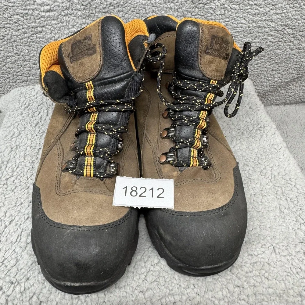 Timberland PRO TiTAN Boots Mens Size 8.5 Brown Nubuck Safety Toe Work Boots